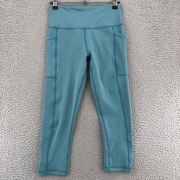 Constantly Varied Gear Leggings XS Sage Green Capri Squats Approved Gym CVG Run - Picture 1 of 11